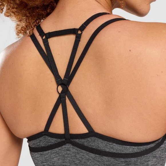 GYMSHARK Adapt Marl Seamless Sports Bra - Picture 4 of 4